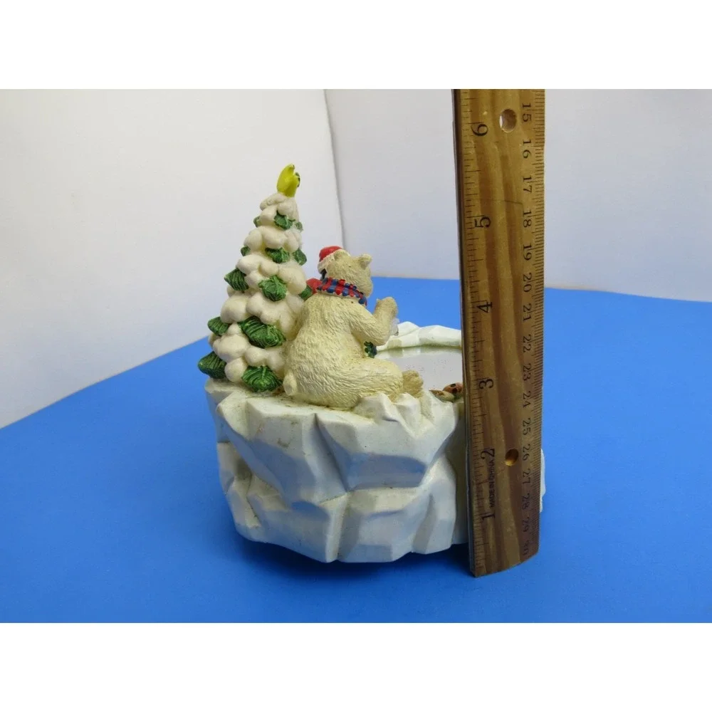 House Of Lloyd Fishing Pond Motion Music Box Christmas Rare 1994